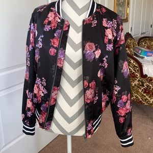 Arizona Jean floral bomber jacket